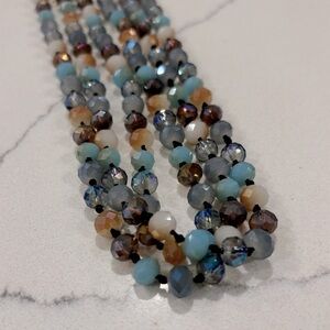 🌟 Rondelle Multi-faceted Beaded Necklace 🌟